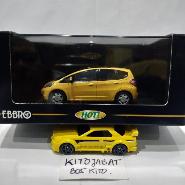 ✅Termurah Ebbro Honda Fit Jazz Skyroof2007 Yellow Kuning Termurah 1:43 Ge8 Civic Berkualitas