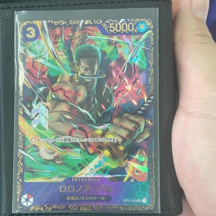 ✅Termurah One Piece Card Tcg Zoro Rush Flagship Op01-025 Berkualitas