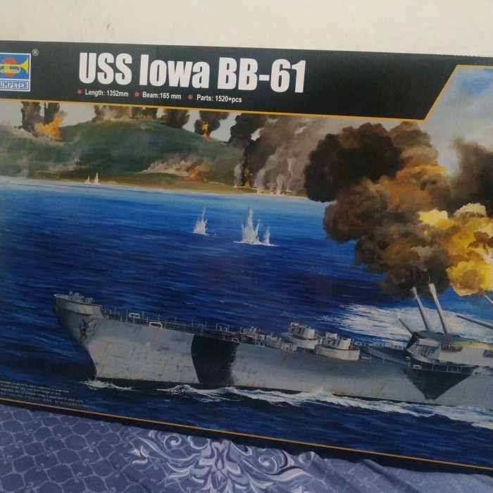 ✅Termurah Uss Iowa Bb 61 1/200 Model Kit Trumpeter World Of Warship Limited