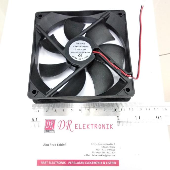 Murah Cooling Fan Exhaust Fan Kipas Pendingin DC 24v 12CM 12 cm 24 volt DC dre3 Ayo Order