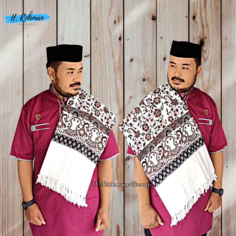 Sorban Motif Batik Khasr /Sorban Habaib / Sorban Khasr Motif Batik / Kombinasi Logo Trompah / Sorban