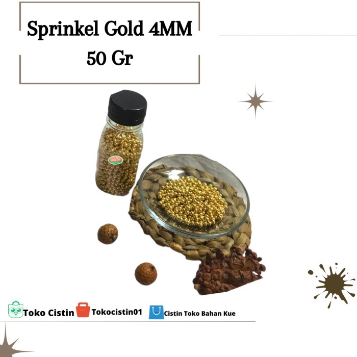 

~~~~~] SPRINKLE GOLD 4 MM 50 GR