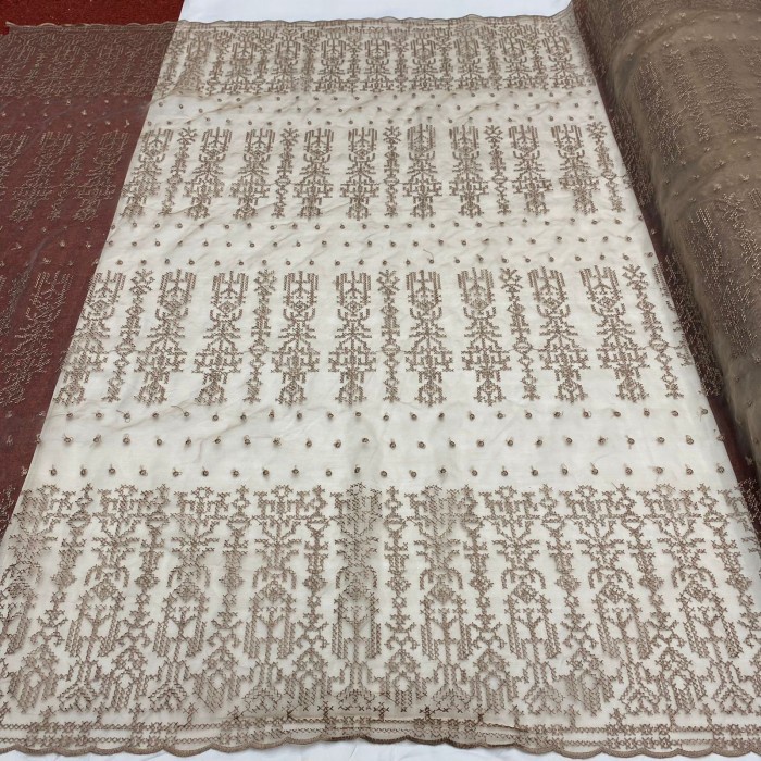 Terbaru Kain Organza Motif/Kain Organza Bordir/Organza Motif Premium Sapto Promo Terlaris