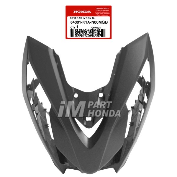 ✨Baru 64301-K1A-N00Mgb Cover Front Tameng Lampu Depan Beat Led K1A Hitam Dof Berkualitas