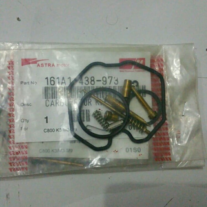 ✨New Repair Kit Carburator Honda Gl Pro Series Aspira 161A1-438-973 Berkualitas