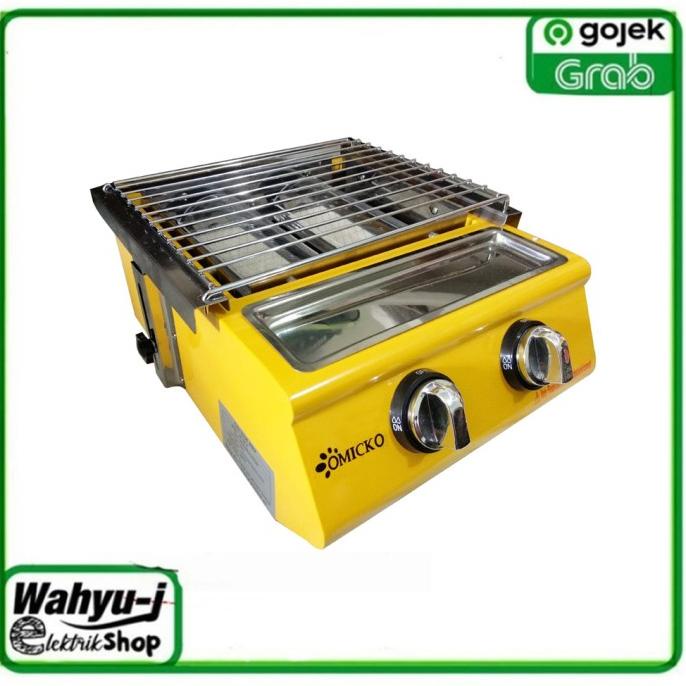 Kompor Panggangan Sosis 2 Tungku/BBQ Grill Gas alat pemanggang daging