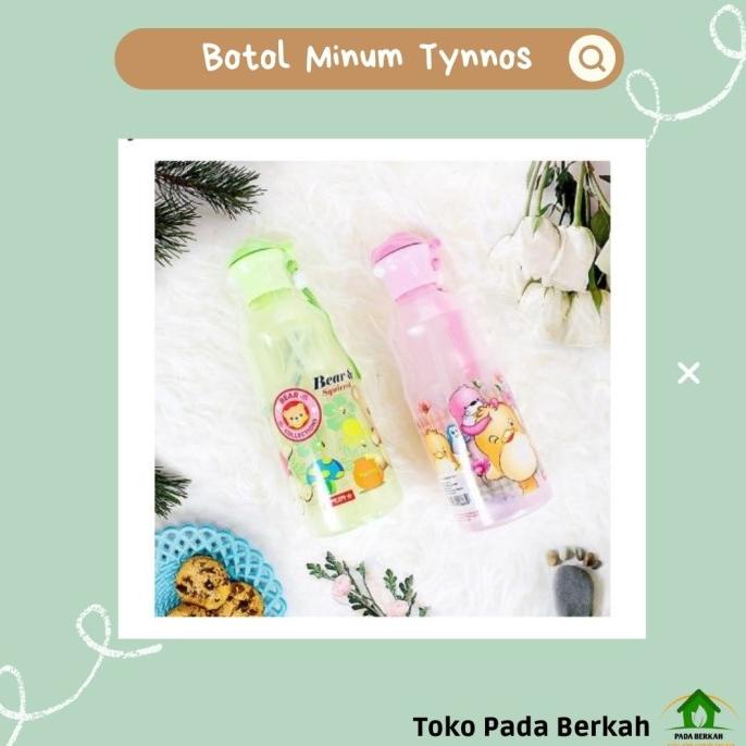 Produk Unggulan] Botol Minum Tynnos 450ml Botol Minum Sedotan LionStar BotolMinum Anak