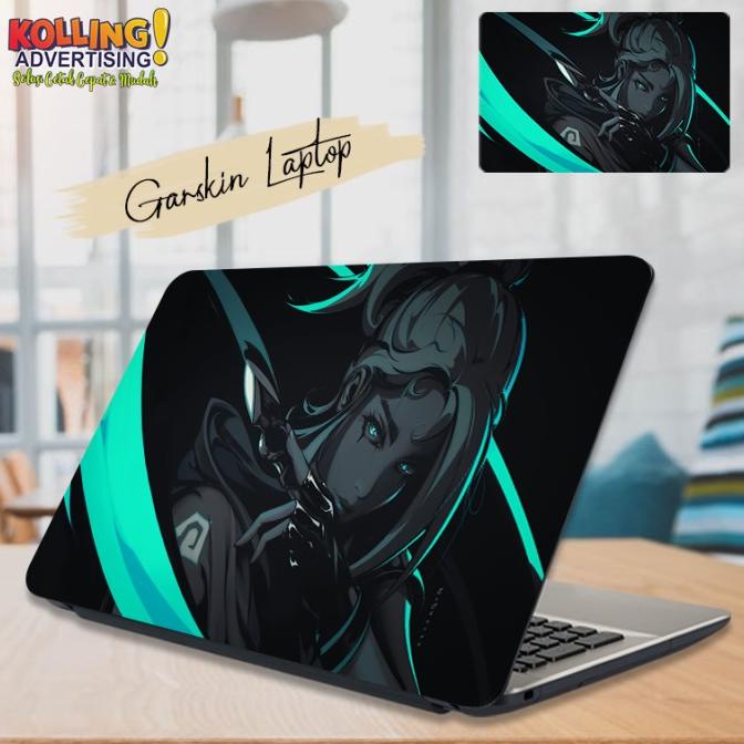 Garkin Laptop Jett Valorant Skin Laptop Stiker Laptop