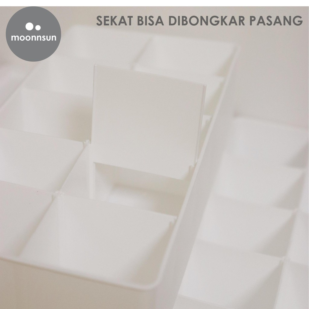 Kotak Plastik Serbaguna / Box Organizer Pakaian Dalam Dapur Makeup Dengan Tutup