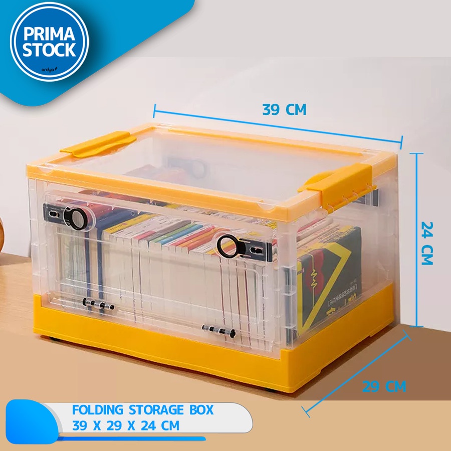 Folding Storage Box Lipat Container Kotak Tempat Baju Transparan