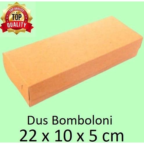 populer] 22x10x5 Cm Dus Brownies Box Karton Kraft Kemasan Cake Kue Donut Bolu