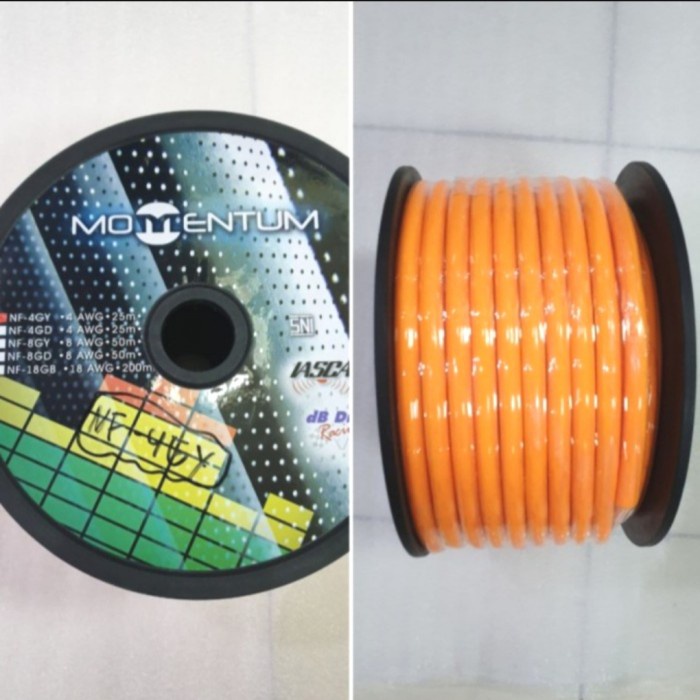 ✅Ori Kabel Momentum 4 Awg / Kabel Power Mobil Momentum Limited