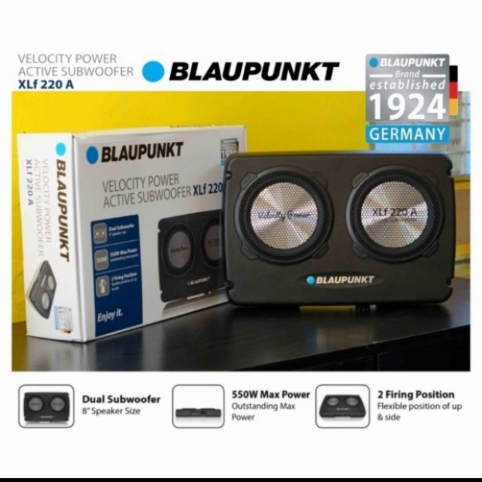 ✅New Ori Subwofer Aktif Blaupunkt Xlf 220A Dual 8Ins Berkualitas