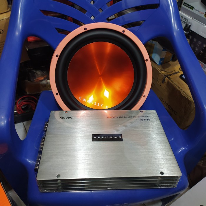 ✅New Ori Paket Embassy Power Embassy And Subwoofer Embassy Audio Mobil Berkualitas
