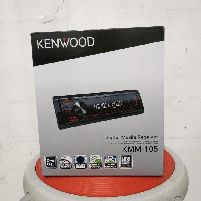 ✅Ori Single Din Kenwood Kmm 103 - Tape Mobil Kenwood Kmm 103 - Head Unit Diskon
