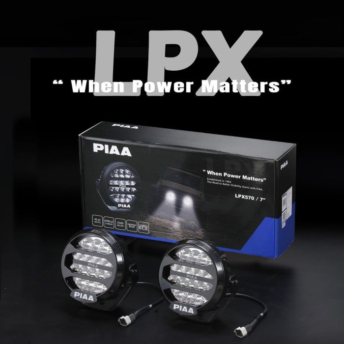 [Original] Lampu Sorot Mobil Led Piaa Lpx570 7 Inch 42W 5500K Ready Stock Terbaru