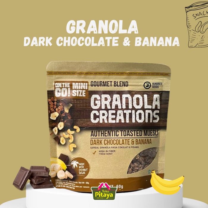 

.........] Granola Creations Toasted Muesli Dark Chocolate & Banana 60 gr