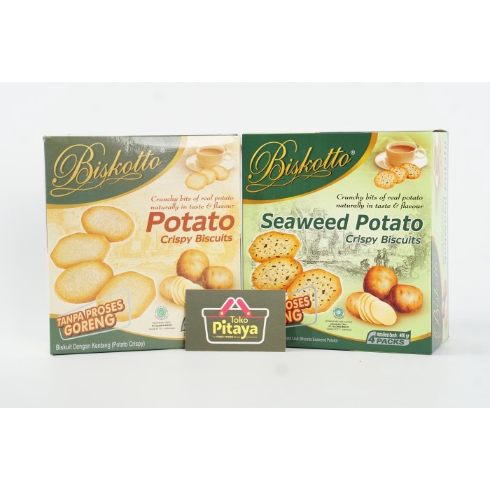 +++++] BISKOTTO POTATO Crispy Biscuits - SEAWEED 400gr