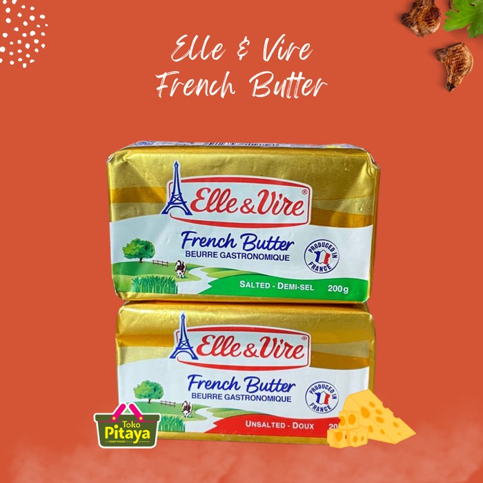 

monggo] Elle & Vire Butter Salted & Unsalted 200 gr