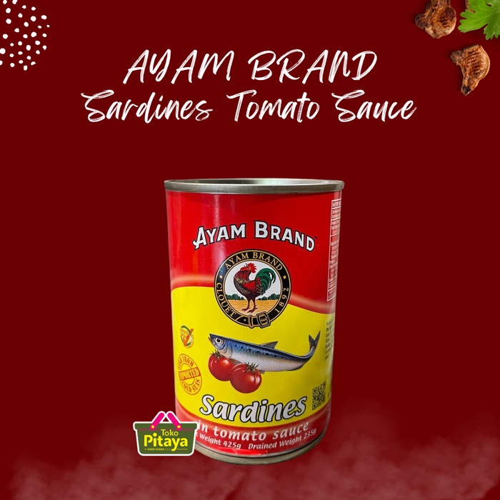 

Buruan beli] Sarden Kaleng Saus Tomat Bulat Ayam Brand 425 gr