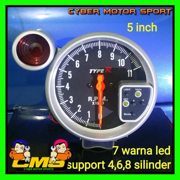 [Ori] Tachometer Rpm Type R . Tachometer Mobil Racing Typer . Rpm Mobil Terbatas