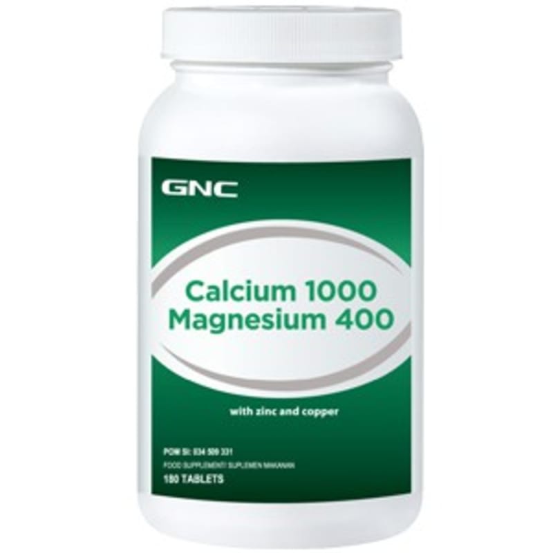 GNC Calcium 1000 Magnesium 400 - 180 tablet (961767) SUPLEMEN