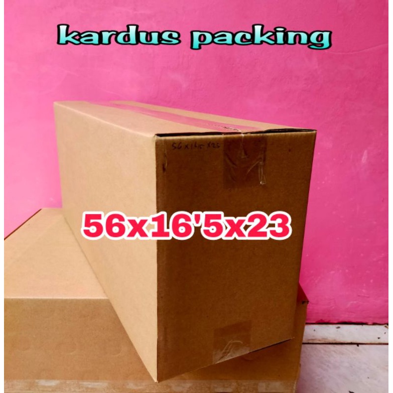 

kardus packing besar UK 56x16'5x23 kardus polos kardus panjang