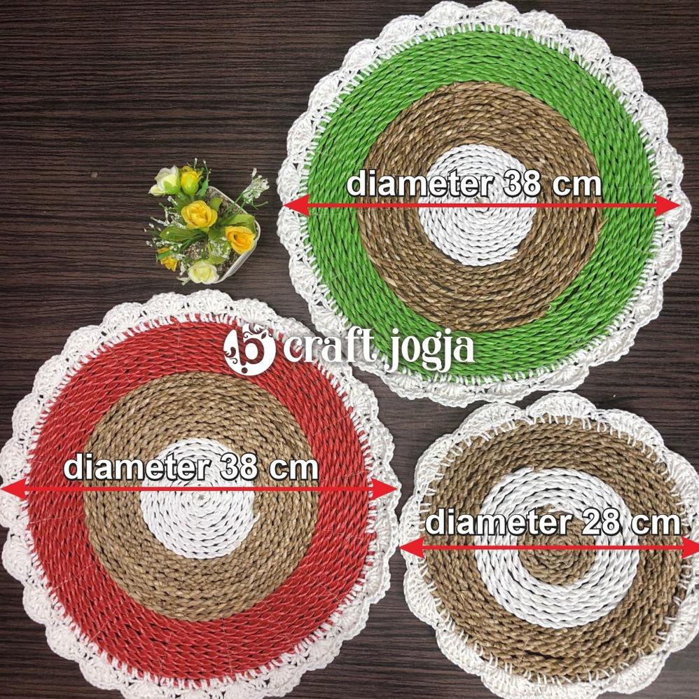 Berkualitas Walldecor Placemat Hiasan Dinding Anyaman Etnik Wall Basket Decor Kerajinan Anyaman B Cr