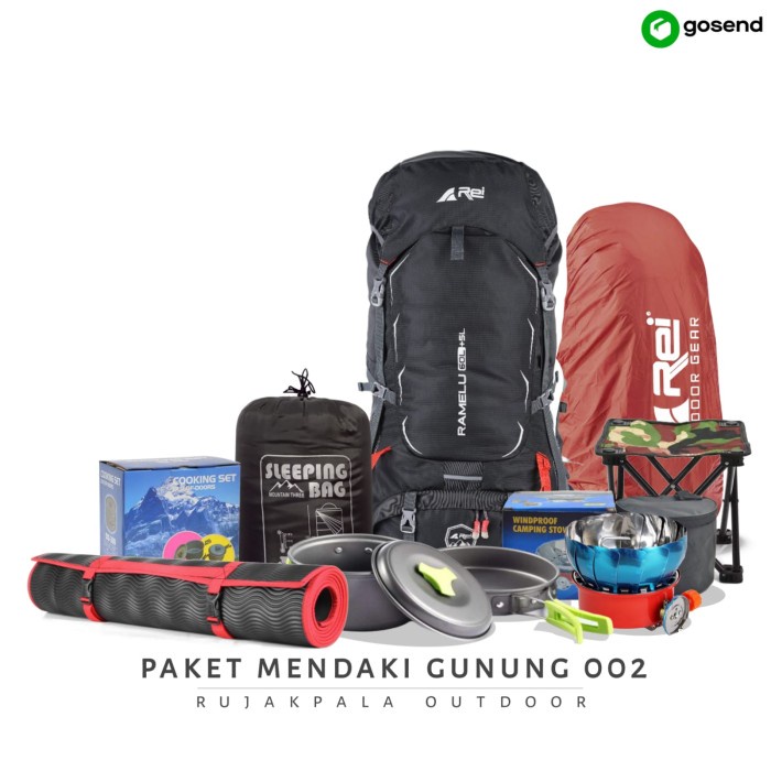 ✨Original Carrier Rei Paket Mendaki Keril Arei Outdoor Ramelu 605L Tas Mendaki Limited