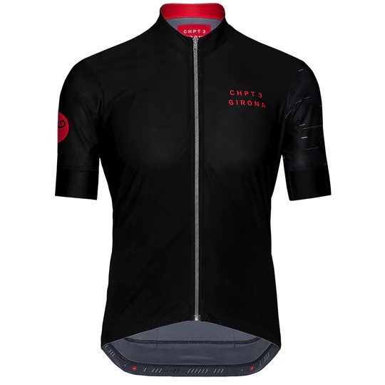 ✨Ori Jersey Sepeda Pria Chpt3 Girona 1.27 Jersey - Black Terbatas