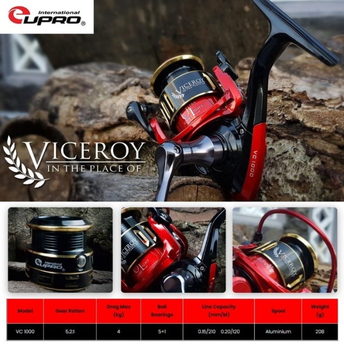 ✨Ready Reel Pancing Eupro Viceroy 1000 Double Spool  Reel Pancing Ultralight Limited