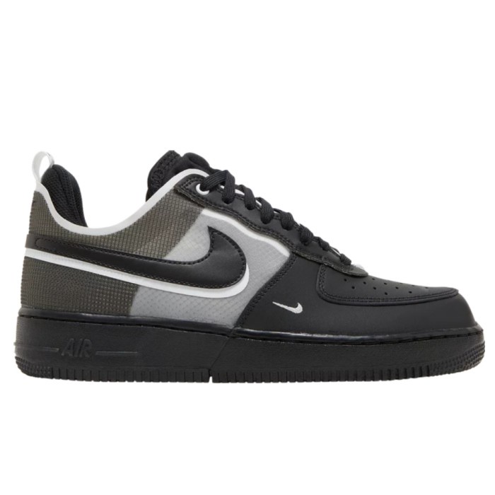 ✨Ori Nike Air Force 1 React Black White Terbaru