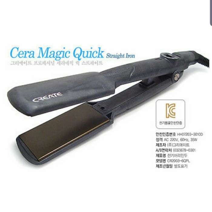 ✨New Ori Catokan Rambut Create Cera Magic Cr2003-6Qpl 41Cmquick Flat Hair Iron Terbatas