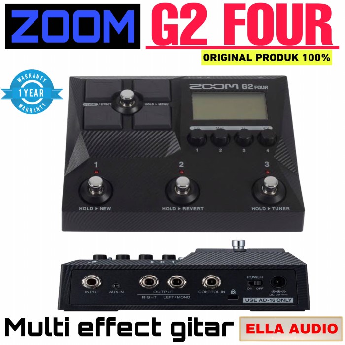 ✨Ori Zoom G2 Four Guitar Multi Effects Processor Zoom G2 Four Limited