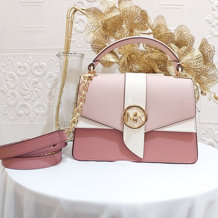 ✨New Michael Kors Greenwich Top Handle Crossbody Bag Butik-Nwt Terbaru