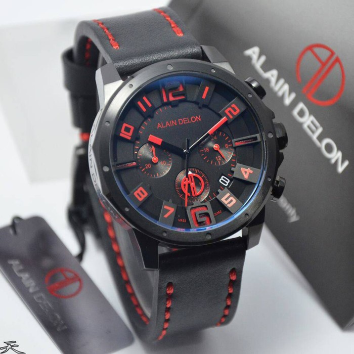 ✨Sale Jam Tangan Pria Original Alain Delon Ad382-1739C Terbatas