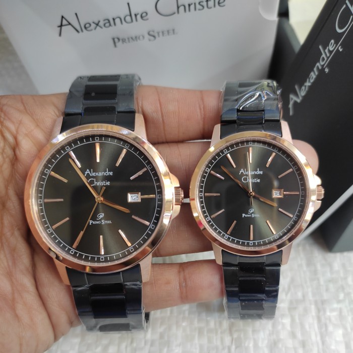 ✨Termurah Jam Couple Original Alexandre Christie Ac 1014 Md/Ld Stainless Limited