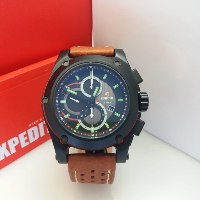 ✨Sale Jam Tangan Pria Expedition Night Vision 6395 Nmclipba Hitam Original Limited