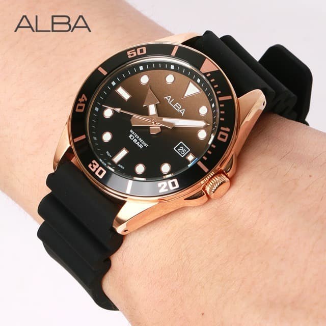 ✨Sale Jam Tangan Pria Seiko Ag8K20X1 Rubber Watches Original Berkualitas