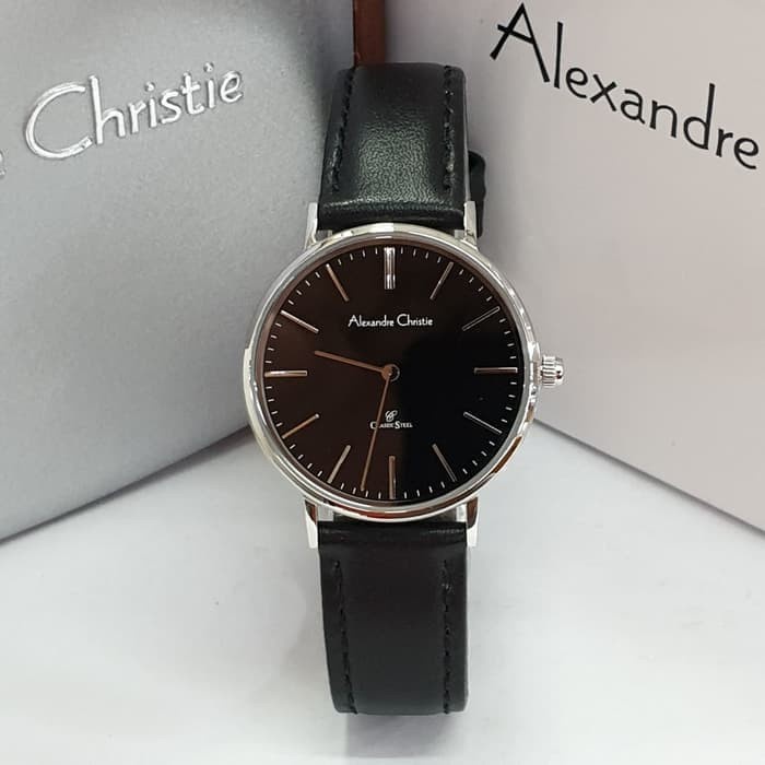 ✨Sale Alexandre Christie 8625Mh / Ac8625 Silver Black Original  Garansi Limited