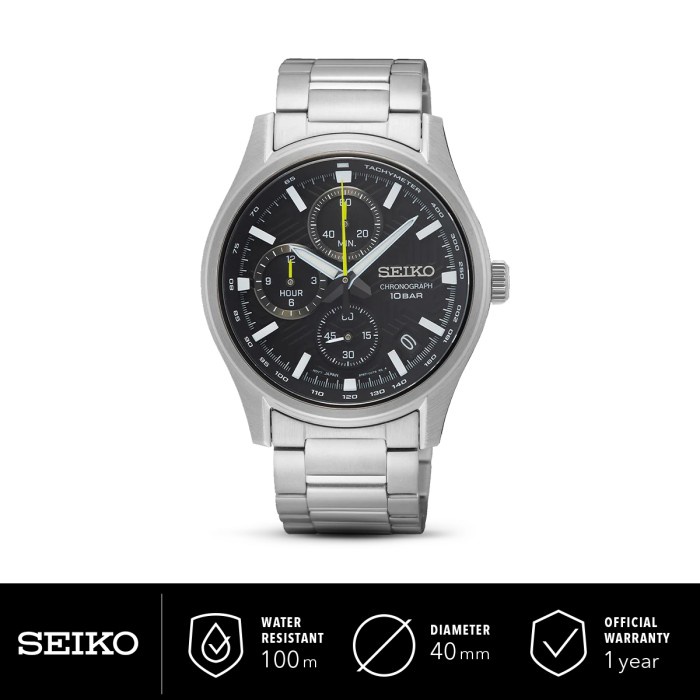 ✨Ready Seiko Chronograph Ssb419P1 Ssb419 Quartz Sapphire Stainless Original Terbaru