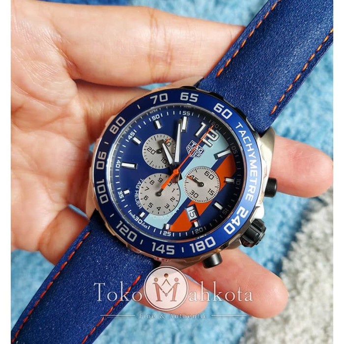 ✨Ready Tag Heuer Formula 1 Gulf Edition Caz101N.Fc8243 Diskon