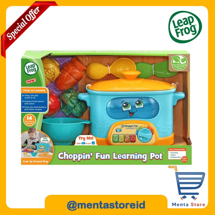 ✅Sale Leapfrog Choppin Fun Learning Pot Mainan Masak Masak Anak Kecil Aman Terbaru