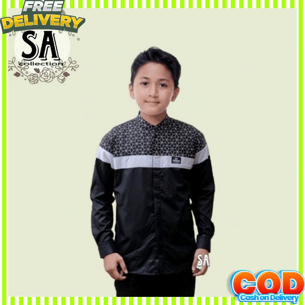 Baju Atasan Kok Tk Sd Smp Bsju Koko Ana Pakean Muslim Kids Cowo Kmeja Kokkoh Kokoo Ramadhan Idul Fit