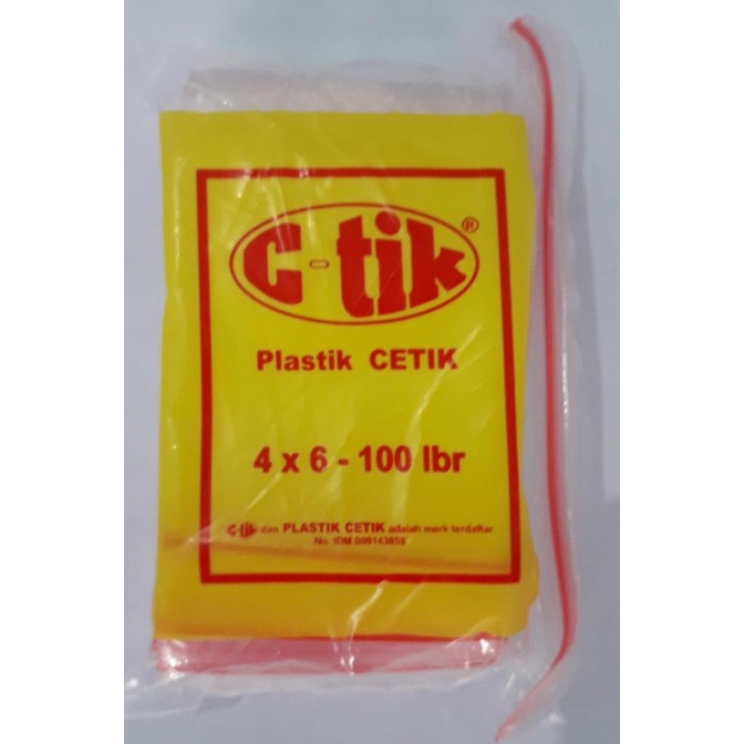 $+$+$+$+] PLASTIK KLIP 4 X 6 CM TEBAL / PLASTIK SAMBEL / PLASTIK OBAT
