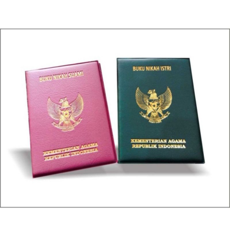 

Sampul Buku Nikah Hard Cover - Hijau Merah