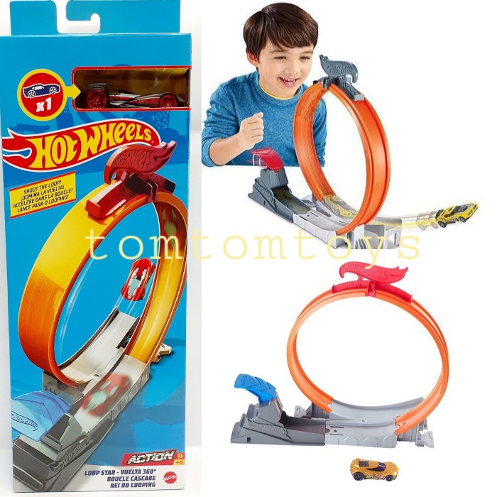 Hot Wheels LOOP LAUNCHER Track Builder Track Diecast LOOP KICKER