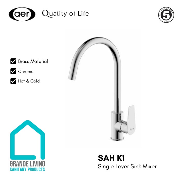 ✅Ori Aer Kran Sink Panas Dingin Keran Dapur Mixer Sah K1 Berkualitas
