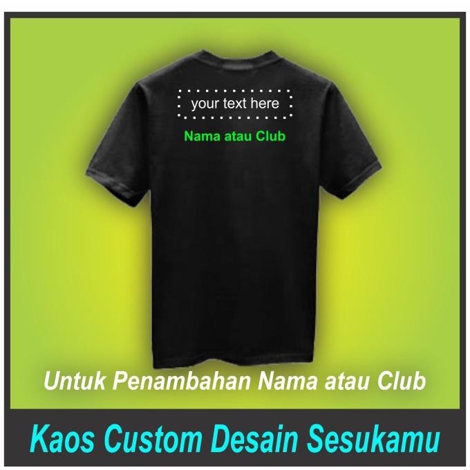 Penambahan Nama atau Club Custom Kaos Tenis Meja Pingpong