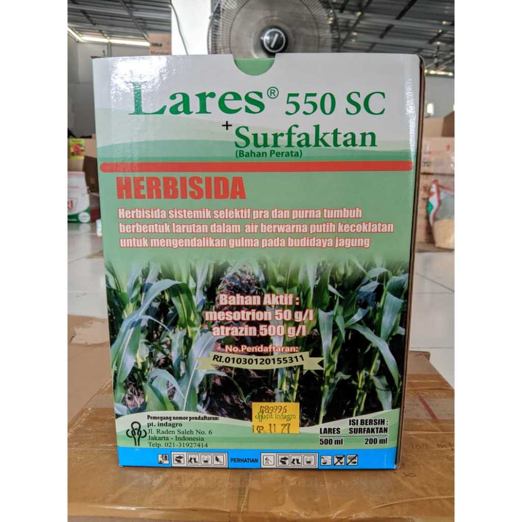 Herbisida selektif tanaman Jagung LARES - 500 ml (bonus kaos) PT INDAGRO